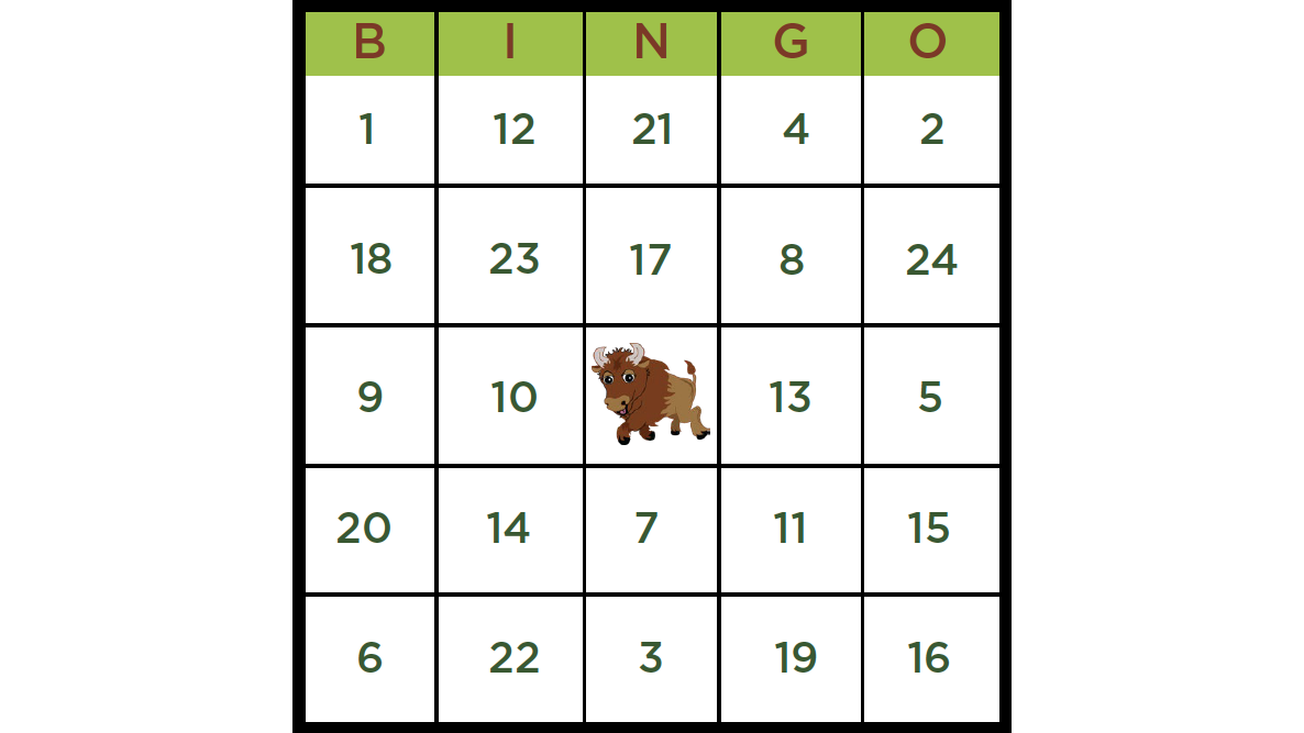 BUDDY BISON'S BACKYARD BINGO TRADUCCIÓN AL ESPAÑOL